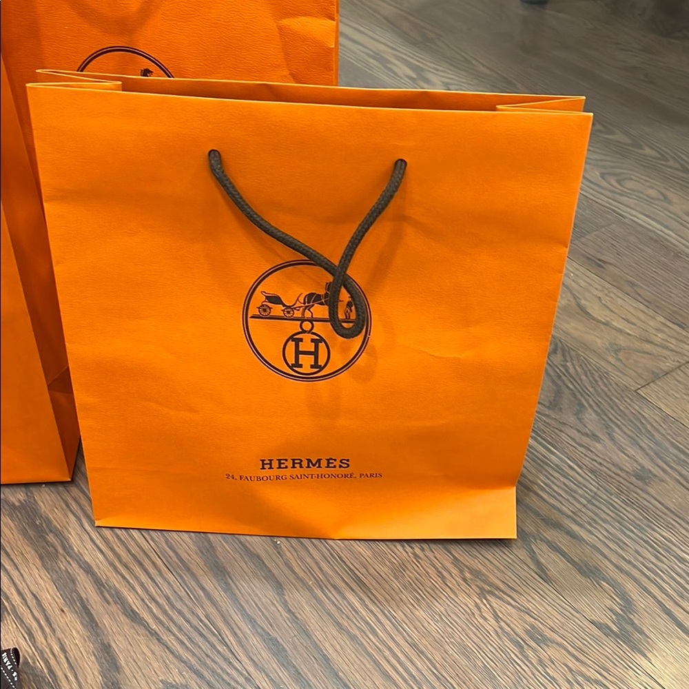Hermès Orange Shopping Bags Set - Picture 11 of 15